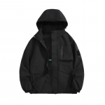 Meeste kerge jakk Tuulekindlad vihmakapuutsiga jakid meestele matkaratturite reisijope, suured suurused 8XL 6XL must