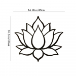 Lotus Flower metallist seinakunst &ndash; Mandala disain v&auml;likaunistuseks, elegantne metallist seinaaktsent stiilseks koduks ja aiaks helehall v&auml;rv