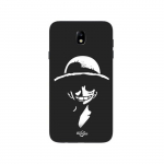 Coque Samsung Galaxy j7 2018 Monkey D. Luffy black and white Maniacase must