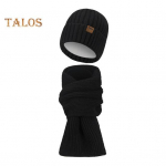 2 tk/komplekt Unisex talvem&uuml;tsi ja salli komplekt Paks pl&uuml;&uuml;svoodriga k&uuml;lmakindel nokam&uuml;ts Unisex kaelakate v&auml;lissuusatamise rattasalli m&uuml;tsikomplekt beež