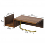 Salvr&auml;tikuhoidja Salvr&auml;tikarbis T&auml;ispuit Tualettpaberihoidja Puurimiseta Seinale paigaldatav Hoiukarp Hoiuriiul Vannitoatarvikud