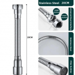 Roostevabast terasest 360&deg; universaalne segisti pikendus pritsmevastane otsik &otilde;hutaja painutatav valamu pikendusvoolik k&ouml;&ouml;gitarvikud