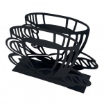 Salvr&auml;tikuhoidja kohvitassi kujuga roostevabast terasest salvr&auml;tikute jaotur K&ouml;&ouml;k Restorani Laua Salvr&auml;tikuhoidja Majapidamistarbed must