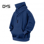 Meeste talvine kapuuts, k&otilde;rge kraega kaelakaitse, kapuutsiga pullover, pikad varrukad, suurte taskutega elastsete k&auml;tistega ja all&auml;&auml;rega, vaba igap&auml;evane sporditopp M