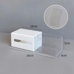 Vannituba Seinale kinnitatav vatitupsude hoiukast &Uuml;hiselamu Perforeerimata teleskoopne hoiukast Pea Tross Juukser&otilde;ngas Mini kindalaekas