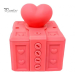 T&uuml;&uuml;tu kruvidega kinkekarp jant S&otilde;brap&auml;eva kruvikarp 3D-prinditud uudne kinkekarp lauaarvuti rahakaardikonteiner s&otilde;pradele perele punane