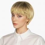 Overseas parukas Linane kaldus tukk Keemiline kiudmehhanism Naiste l&uuml;hikeste juustega peakatted v&auml;lismaal