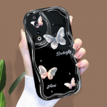 Armas koomiksimustriga kreemjas tekstuuriga korpus Lainelise servaga pehme silikoonkaanega telefoni&uuml;mbris Huawei Honor Infinix Tecno iPhone'i jaoks iPhone 12 valge