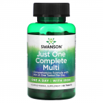 Swanson, Just One Complete Multi, with Iron, 130 Tablets