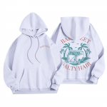 Naiste mood Naiste kerge pikkade varrukatega taskutega pullover Preppy graafiline kapuuts XL