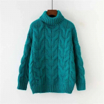 Turtlene kaelusega kampsun, paksendatud l&otilde;tv heegeldatud triibuga naiste l&uuml;hike kootud s&auml;rk, soe džemprid, vabaajas&otilde;it, uus mood S&uuml;gis talv S