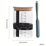 1 komplekt klaaspurgi komplekt, juuretisega stardipurk kuup&auml;evam&auml;rgiga s&ouml;&ouml;tmisriba termomeeter purgi kaabitsa konteiner metallist kaanega stardikomplekt