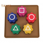 1/2 komplekti Korea traditsiooniline kivip&uuml;&uuml;dmise m&auml;ng K&auml;e-silma koordinatsioonitreening Lastele T&auml;iskasvanud Pere&otilde;htu pidu Geomeetrilised tungrauad Kivikivide haaramine