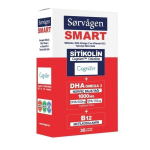 S&oslash;rv&auml;gen Smart - Tsitikoliini, DHA Omega-3 ja B12-vitamiini toidulisand, 30 pehmet kapslit