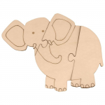 Kit de 4 puzzles en bois animaux de la savane