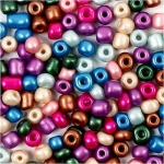 Perles de rocaille - M&eacute;tallique - 5 mm - 130 g - Mixte - Adulte