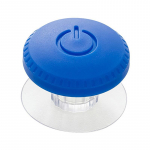 Tualettruumi vajutusnupu k&auml;epide S&uuml;damekujuline tualettruumi vajutamine vannitoa veenuppude jaoks sinine