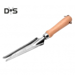 5-&uuml;hes Roostevabast terasest umbrohueemaldaja puidust k&auml;epidemega Mitmeotstarbeline k&auml;sitsi umbrohut&otilde;rjevahend umbrohu lihtsaks eemaldamiseks. Istutamine ja &uuml;mberistutamine 1pc