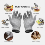 GANT POUR ECRAN TACTILE,M--1 paire de gants de jardinage magiques 5 niveaux, gants de travail Anti coupure de s&eacute;curit&eacute; r&eacute;sistants au