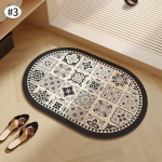 Retro Vannitoa Vannimatt Ovaalne Libisemiskindel Du&scaron;imatt Kuivatav Uksematt K&ouml;&ouml;gi Sissep&auml;&auml;su Uksematt Vannitoa P&otilde;randajalamatt Tualettvaip 40X60cm