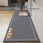 &Otilde;li imav libisemiskindel k&ouml;&ouml;gip&otilde;randamatt - mustust ja kulumist h&uuml;lgav, kergesti hooldatav diatomiitmudast jalamatt. 50x80+50x160cm