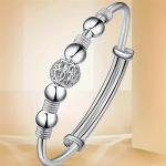 K&auml;sit&ouml;&ouml;na valmistatud titaanterasest s&otilde;brap&auml;eva helmestest k&auml;ev&otilde;ru ja emadep&auml;eva kingitused 1 tk k&auml;ev&otilde;ru ehted, h&otilde;bedaga kaetud &otilde;nnelik k&auml;ev&otilde;ru naistele h&otilde;be