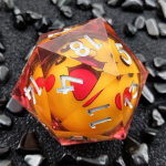 Kiirgav Valgus 55mm D20 Jumbo Hulgim&uuml;&uuml;k Silmad DND T&auml;ringud Teravad RPG jaoks Dungeons and Dragons rollim&auml;ng Polyhedron Lauam&auml;ngu Rekvisiidid M&auml;nguasi