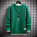 Meeste avara sviitriga meeste Slim Fit moodne silmkoeline kampsun Meeste paks soe kampsun Homme retrotriibulised kampsunid XS
