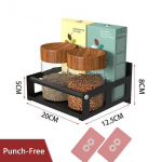 K&ouml;&ouml;gi v&uuml;rtsiriiul roostevabast terasest seinale kinnitatavad riiulid maitseainepudeliriiul Vannitoa stantsivaba hoiustamisriiul