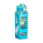 700 ml spordiveepudel ajam&auml;rgistusega Lekkekindel kaasaskantav Sippy Cup kaasaskantav korduvkasutatav rattaveepudel &otilde;ues kasutamiseks valge