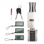 V&otilde;tmeta nutikas silinderlukk puutetundliku klahvistikuga riivlukk nutikas parooliga ukse lukusilinder jaoks 80mm/3.15in