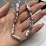 1 string, barokkstiilis ebakorrap&auml;rased lillad kunstp&auml;rlid ehete valmistamiseks, DIY kaelakeed, k&auml;ev&otilde;rud, pahkluukeed, aksessuaarid, k&auml;sit&ouml;&ouml;kingitused 18cm 1String/18cm lilla