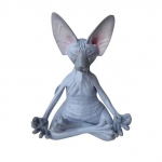 Avaleht Laud Loominguline k&auml;sit&ouml;&ouml; Meditatsioon Jooga &Otilde;nnelik kass Eriskummaline Buddha Sfinks Kujuke Kunstkaunistus Skulptuur V&auml;lisaia Kuju