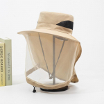 Unisex Kokkupandav S&auml;&auml;sek&uuml;bar Peidetud V&otilde;rkudega UV-Kaitse Putukate Mesilaste Kaitse V&auml;listingimustes P&auml;ikesesirm Koppk&uuml;bar Kalastusm&uuml;ts khaki