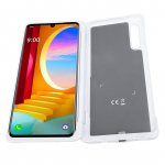 Kaheekraaniga Telefonikott Velvet 5G jaoks, G9 ThinQ G910 G900 G900N jaoks, magnetilise Type-C adapteriga valge