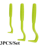 Kirbu eemaldaja konksu puugi eemaldamine pintsetiga puugid t&otilde;mba lemmiklooma kassi koera tarvikud kriimustus v&auml;ljat&otilde;mbaja lesta pintsetid kamm t&auml;id tangid 2PCS/Set roheline