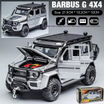 Uus 1:24 AMG G63 mudelauto tsingisulamist survevalatud mudel, tagasit&otilde;mmatav heli ja valgusega m&auml;nguauto, sobib lastele poiste kingituste kollektsiooni kaunistused hall