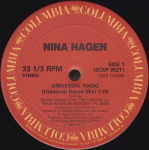 12-tolline plaat NINA HAGEN - Universal Radio 12CXP05211 Columbia 1985 Kanada Tants ja Elektroonika Kasutatud