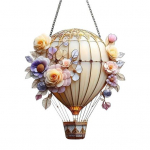 Kuum&otilde;hupalli kaunistus 2D lame akr&uuml;&uuml;l ripats v&auml;rviline kuuma&otilde;hupalli rippuv dekoor kodu kontori siseaia kaunistamiseks E