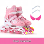 Reguleeritavad v&auml;lkrulluisud komplekt algajatele lastele Small (26-32 adjustable)