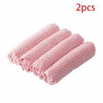 Pehmest mikrokiust k&ouml;&ouml;gir&auml;tikud Imav n&otilde;udelapp Rasvavastane p&uuml;hkimislapp Mittekleepuvad &otilde;lid Kodupuhastusr&auml;tik 2PCS valge