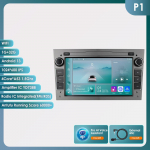 Ossuret Intelligentne 8G 128G Android 12 Autoraadio Opel Astra H J 2004 Vectra Vauxhall Antara Zafira Corsa C D Vivaro Meriva jaoks 4G Carplay GPS-m&auml;ngija G P1 4Core 1G 32G AI