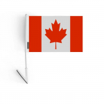 Adh&eacute;sif drapeau - Kanada - 14 x 21 cm - Pol&uuml;esterresistant - L&eacute;ger - Recto/verso