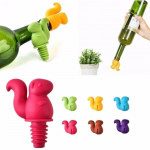 Uus multikas 7 tk Creative Party keskkonnas&otilde;bralik korgitser orava silikoonpudeli kork veiniklaasiga