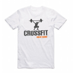 Mehed Naised Print Crossfit Skull T-s&auml;rk Summer Fashion O Neck L&uuml;hikeste Varrukatega Camisetas Fitness White XXXL