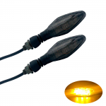 Suunatuli, E-m&auml;rgistusega, S&otilde;iduki &uuml;levaatus, 2-osaline komplekt, Universaalne kasutus, 3 LED-i, K&otilde;rge Model 1 / 2 must