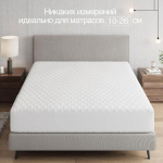 Kaitsev madratsikate, Veekindel tepitud madratsikate, Puuvillase polsterdusega veekindel paks voodilina, Valge ja must madratsikate 90x190x30cm