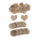 40 Pieces Natural / Round Shapes Multi-hole Wooden Pendant For Counted stitch diy Christmas