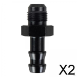 Premium 6AN to 3/8in Fuel Line Adapter , Black, 2