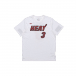 Nike NBA Miami Heat Dwyane Wade Piiratud V&auml;ljaanne M&auml;ngija S&auml;rk T-s&auml;rk Meeste Topid Valge 870787-117 S